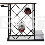 Стойка Domfy DHC-WR10583 для вина 39.2x21x41.3см черный/коричневый, фото4