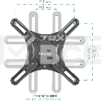 Кронштейн для телевизора Kromax CORBEL-5 черный 15'-42' макс.25кг настенный поворот и наклон, фото7
