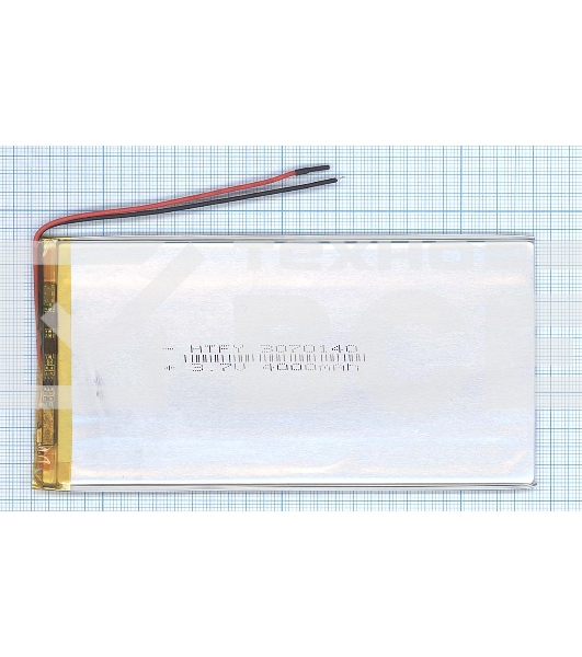 Аккумулятор Li-Pol (батарея) 3*70*140мм 2pin 3.7V/4000mAh