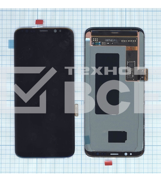 Дисплей для Samsung Galaxy S8 SM-G950F красный