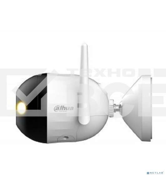 Уличная цилиндрическая IP-видеокамера DAHUA DH-IPC-F2CP-PV-0280B Smart Dual Light 2Мп, 1/3” CMOS, объектив 2.8мм, видеоаналитика, ИК 30м, LED 30м, микрофон, динамик, Wi-Fi 2.4ГГц, IP67, металл пластик