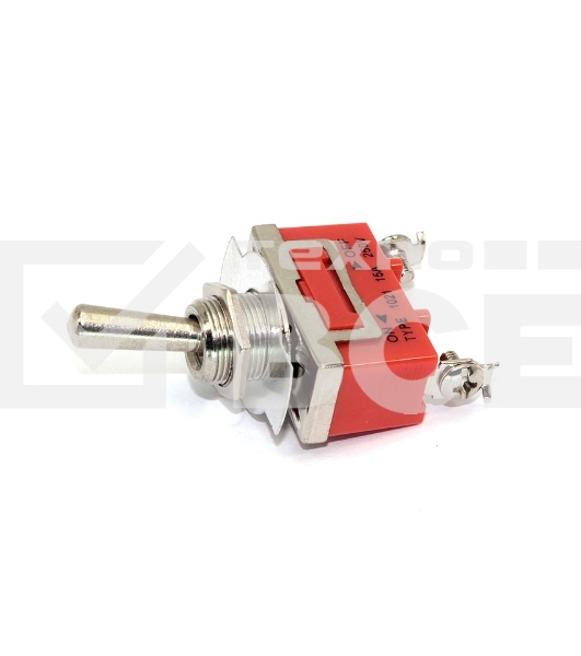 Тумблер E-TEN1021, 250V, 15А, 2 контакта, клеммы под винт, ON-OFF (9054) 301113