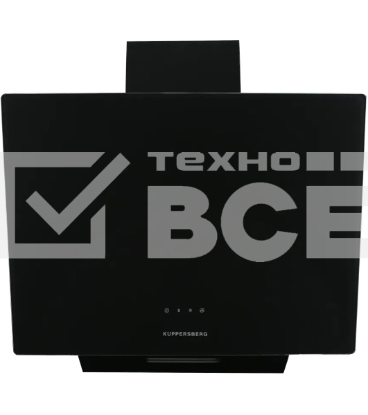 Вытяжка Kuppersberg F 605 B наклонная, 60 см, 850 м3/ч, отвод/рециркуляция, 3 скорости, черный цвет