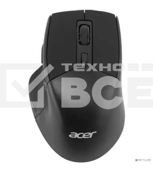 Мышь беспроводная Acer OMR170 черный, 1600 dpi, радиоканал, Bluetooth, USB, кнопки - 6