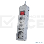 Сетевой фильтр Perfeo 'POWER+',PF_A4669 (5,0 м, 3 розетки, серый (PF-PP-3/5,0-G)), фото 1