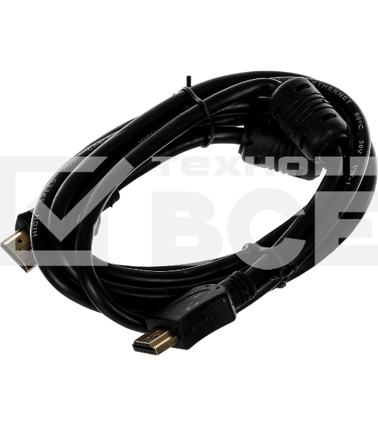 Кабель соединительный аудио-видео Premier 5-813 HDMI (m)/HDMI (m) 2м. феррит.кольца черный (5-813 2.0)