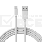 Кабель Rexant USB-A - Type-C, 3A, 2м, ПВХ, белый, фото 1