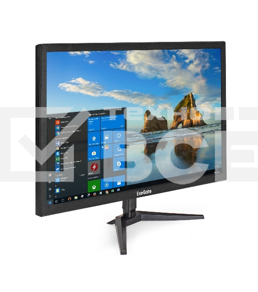 Монитор 21.5' ExeGate EB2200 TN 1920x1080, 60 Гц, 5 мс, 16:9, 200 кд/м², 1xHDMI, 1xD-Sub, черный
