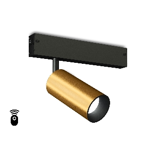 Управляемый светодиодный светильник для шинопровода Magnetic Ambrella light GL1213 GD золото IP20 12W 3000K-6400K 220V 36° D45*100 (Без ПДУ)