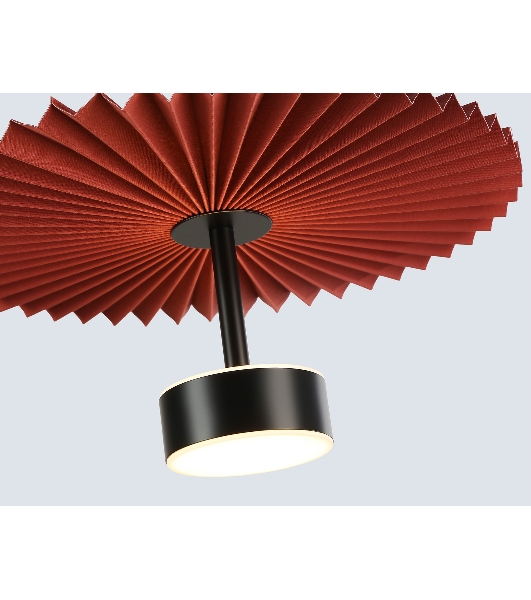 Светильник Ambrella light LH72613 BK/RD черный/красный 6W 3000K D300*260-1770