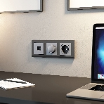 Розетка с заземлением, шторками и USB тип A+C  (серебряный матовый), фото4