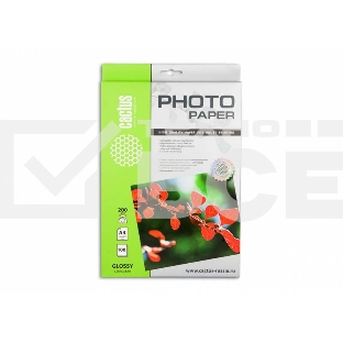 Фотобумага Cactus CS-GA4200100 A4/200г/м2/100л. глянцевая для струйной печати