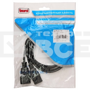 Кабель-удлинитель Buro AN23-1008 IEC C13 IEC C14 1.8м черный