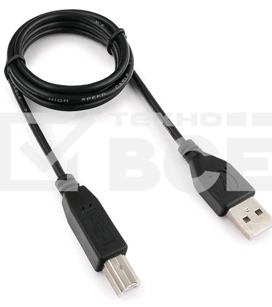 Кабель Гарнизон Кабель USB 2.0, AM/BM, 1м, пакет (GCC-USB2-AMBM-1M)
