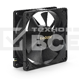 Вентилятор для корпуса ExeGate EX08025B4P-PWM черный, 80 мм, 2300 об/мин, 23 дБ, 4 pin