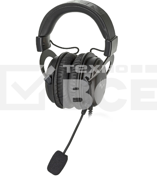 Игровые наушники SVEN AP-G999MV с микрофоном серый (50 мм, мини-джек (стерео) O 3,5 мм (4 pin))