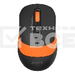 Мышь беспроводная A4Tech Fstyler FG10S черный/оранжевый, 2000 dpi, радиоканал, USB, кнопки - 4, фото 1