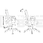 Кресло офисное Бюрократ CH-W545 красный 38-410 крестовина пластик пластик белый, фото7
