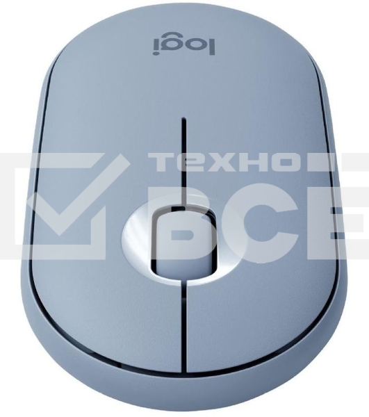 Мышь беспроводная Logitech Pebble M350 серый, 1000 dpi, радиоканал, Bluetooth, USB, кнопки - 3