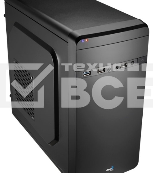 Компьютерный корпус Aerocool / Formula Qs-180 черный без БП mATX 1x80mm 2xUSB2.0 1xUSB3.0 audio