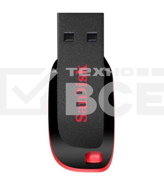 Флеш диск 128GB SanDisk CZ50 Cruzer Blade, USB 2.0