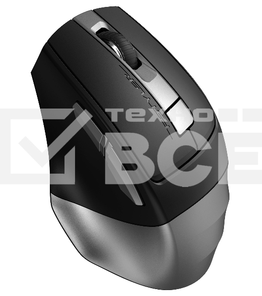 Мышь беспроводная A4Tech Fstyler FB35C серый/черный, 2000 dpi, радиоканал, Bluetooth, USB, кнопки - 6