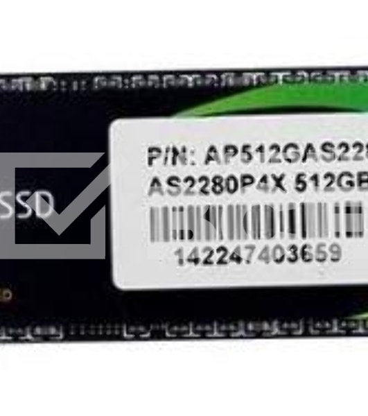 Накопитель SSD Apacer AS2280P4, 512Gb, M.2 2280, PCIe 3.0 x4, NVMe, R/W 2100/1500