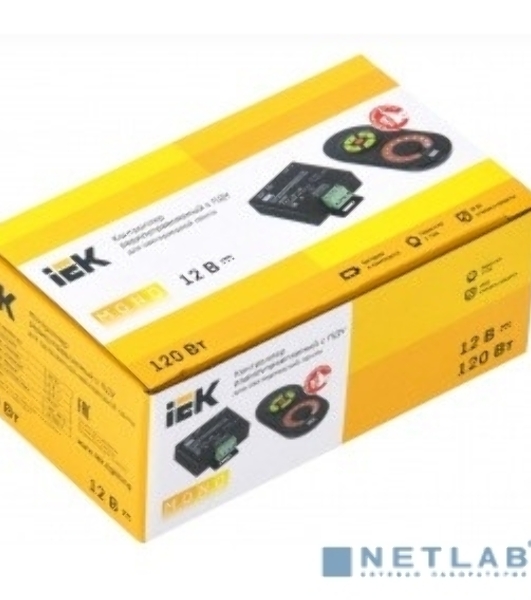 Контроллер с ПДУ радио MONO 1 канал 12В 10А 120Вт черный Iek LSC1-MONO-120-RF-20-12-B