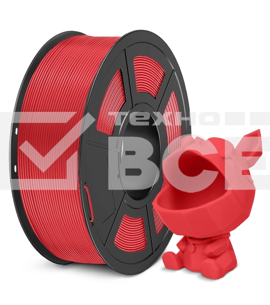 Филамент NVPRINT PLA Meta Red для 3D печати диаметр 1.75мм  длина 330 метров  масса 1 кг