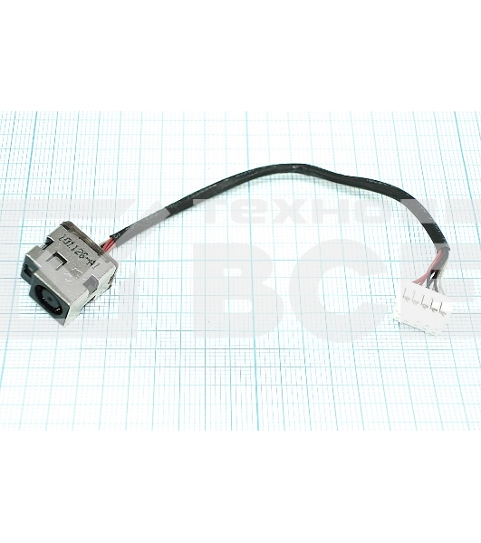 Разъем для ноутбука HP Pavilion DV6-3000 DV7-4000 (10-pin 9 проводов) с кабелем 11.5 см