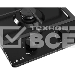 Варочная поверхность MONSHER MSG 33 Noir, газ, High-Tech, 29 см, автоматический электроподжиг, газ-контроль, форсунки под сжиженый газ, SABAF конфорки, чугунные решетки, цвет черный, фото5