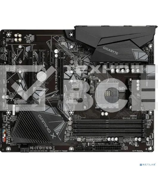 Материнская плата Gigabyte B550 GAMING X V2, AM4, AMD B550, 4xDDR4, 4xSATA, 2xM.2, 1xPCI-E 4.0 x16, 1xPCI-E 3.0 x2, 1xHDMI, 1xDVI-D, 1x 1Gb LAN, 1xUSB 3.2 Gen 2, 3xUSB 3.2 Gen 1, 2xUSB 2.0, 3x3.5 мм, 7.1, Standard-ATX