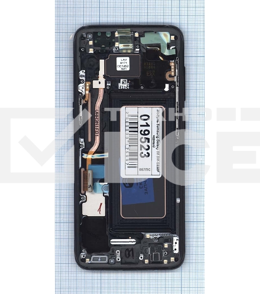 Дисплей для Samsung Galaxy S8 SM-G950F черный с черной рамкой
