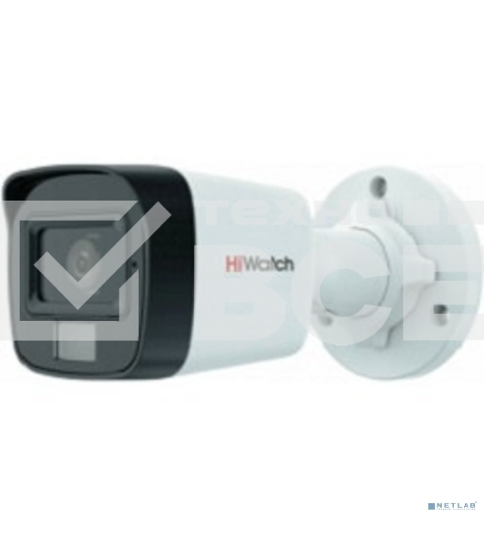 Камера видеонаблюдения аналоговая HiWatch DS-T200A(B) (3.6мм) 3.6-3.6мм HD-TVI цв. корп.:белый