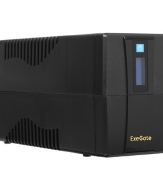 Источник бесперебойного питания ExeGate EX292775RUS Power Smart ULB-800.LCD.AVR.4C13 800VA/480W, LCD, AVR, 4*C13, металлический корпус, черный