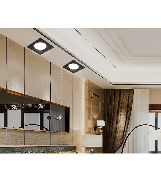 Светильник Ambrella light TN51804 BK черный GX53 max 15W 110*110*23