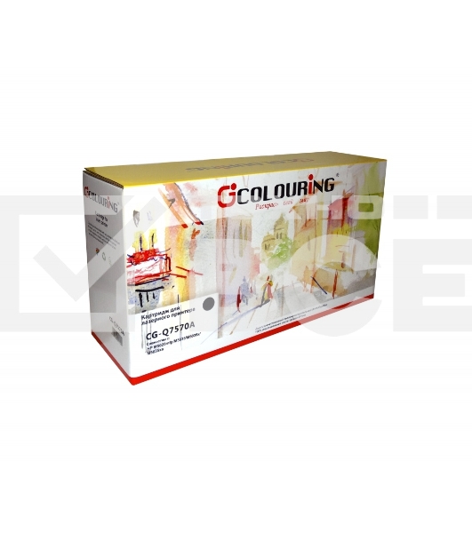 Картридж лазерный Colouring CG-Q7570A черный (15000 стр.) для HP LJ M5025mfp/M5035/M5035x/M5035xs