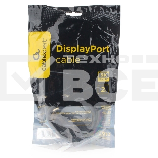 Кабель DisplayPort Cablexpert CC-DP3-2M, v1.3, 2м, 20M/20M, черный, экран, пакет