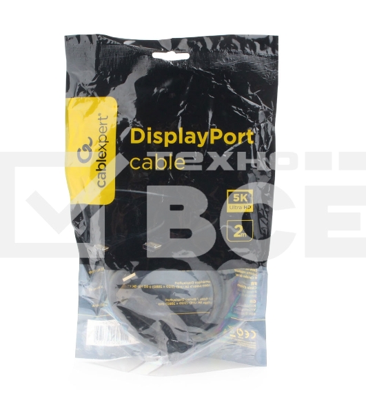 Кабель DisplayPort Cablexpert CC-DP3-2M, v1.3, 2м, 20M/20M, черный, экран, пакет