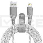 Кабель Crown USB - Lightning CMCU-3043L grey, фото 1