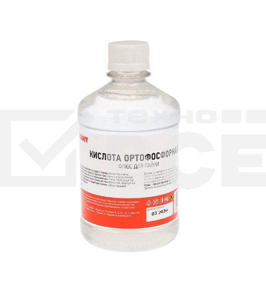 Флюс для пайки Rexant, КИСЛОТА ОРТОФОСФОРНАЯ, 500 мл, флакон