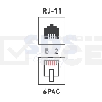 Рoзетка телефонная внешняя, 2 порта RJ-14(6P-4C), категория 3, (50 шт/уп), фото5