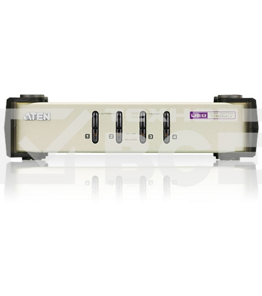 Переключатель ATEN CS84U(-AT) 4-портовый KVM-переключатель {1 user(HDB15(SVGA Female)+KBD(PS/2)+MOUSE(PS/2), KVM-порты: SPHD18(Female). В комплекте: кабели KVM (2L-5201P)-4шт. Не требует внешнего питания}