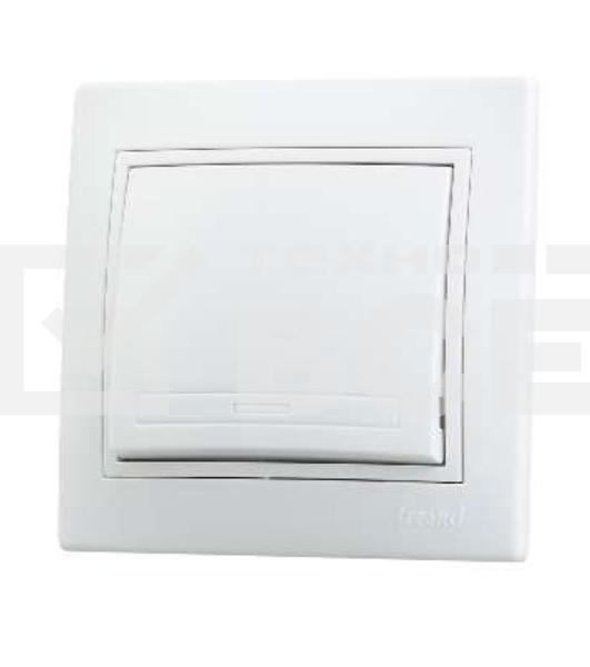 Выключатель LEZARD 1-кл. СП Мира 10А IP20 бел./бел. 701-0202-100