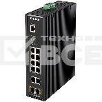 КоммутаторD-Link DIS-200G-12PS/A1A, L2 Managed Industrial Switch with 10 10/100/1000Base-T and 2 1000Base-X SFP ports (8 PoE ports 802.3af/802.3at (30 W), PoE Budget 123 W)8K Mac address, 802.3x Flow Control,, фото2