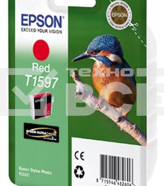 Картридж струйный Epson C13T15974010 красный для Epson St Ph R2000