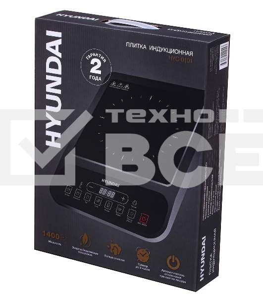 Электрическая плитка Hyundai HYC-0101 черный эмаль  (настольная)