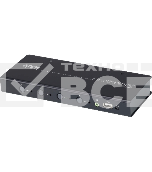 Переключатель КМ 4-портовый USB с функцией Boundless Switching (кабели включены) 4-Port USB Boundless KM Switch