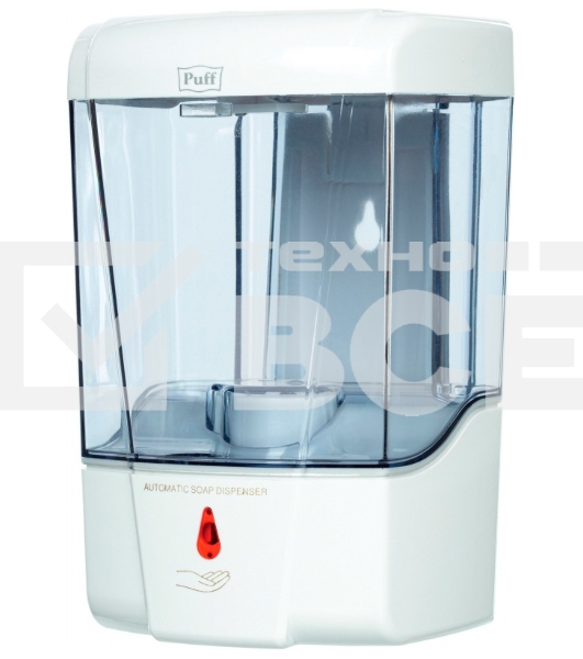 Дозатор Solinne Puff 0.6 л. белый пластик сенсорный (1277843)