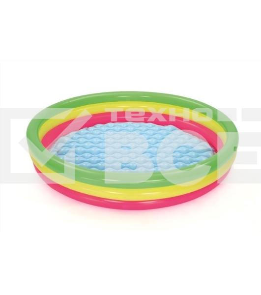 Детский надувной бассейн 152х30см 'Лето' с надувным дном, 211л, от 2 лет 51103 BestWay
